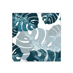 Monstera Leaves Background Satin Bandana Scarf