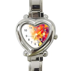 Autumn Heart Italian Charm Watch by goljakoff