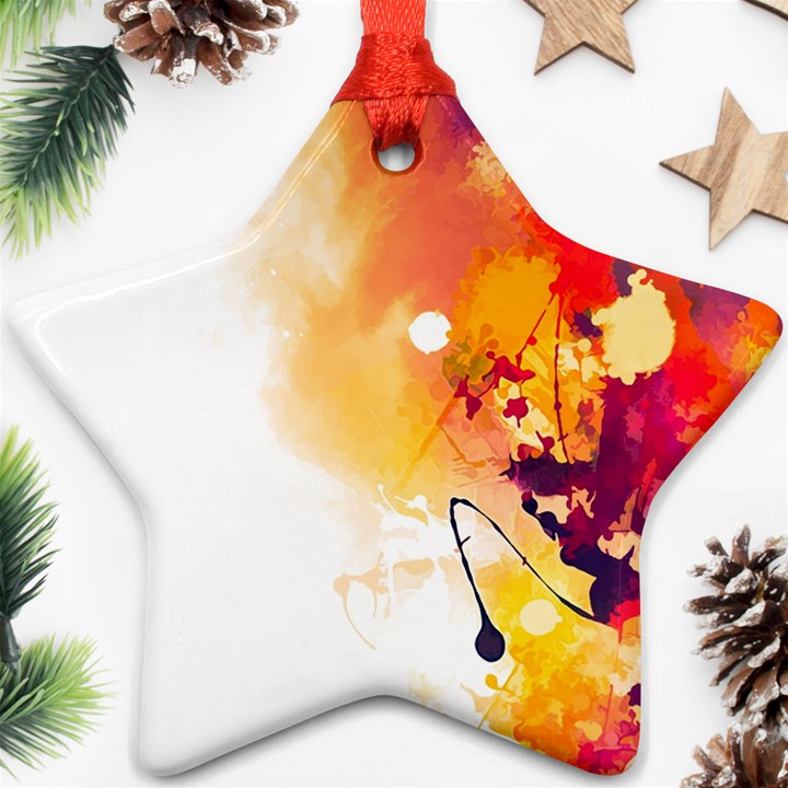 Autumn Star Ornament (Two Sides)