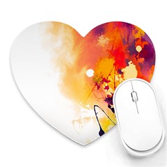 Autumn Heart Mousepads by goljakoff