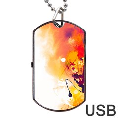 Autumn Dog Tag Usb Flash (one Side) by goljakoff