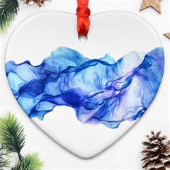 Blue Smoke Ornament (heart) by goljakoff