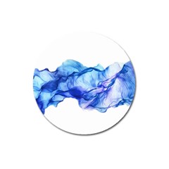 Blue Smoke Magnet 3  (round) by goljakoff