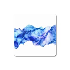 Blue Smoke Square Magnet by goljakoff