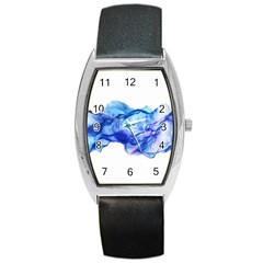 Blue Smoke Barrel Style Metal Watch by goljakoff