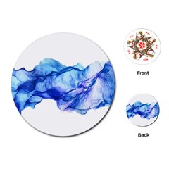 Blue Smoke Playing Cards Single Design (round) by goljakoff