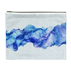 Blue Smoke Cosmetic Bag (xl) by goljakoff