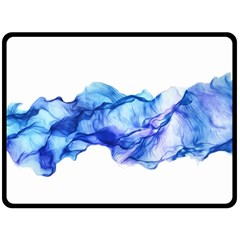 Blue Smoke Fleece Blanket (large)  by goljakoff