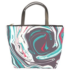 Vector Vivid Marble Pattern 1 Bucket Bag by goljakoff