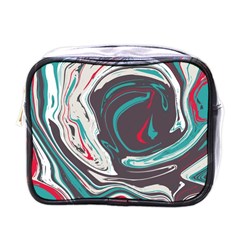 Vector Vivid Marble Pattern 1 Mini Toiletries Bag (one Side) by goljakoff