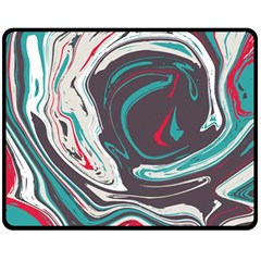 Vector Vivid Marble Pattern 1 Fleece Blanket (medium)  by goljakoff