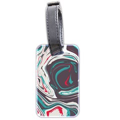 Vector Vivid Marble Pattern 1 Luggage Tag (two Sides) by goljakoff