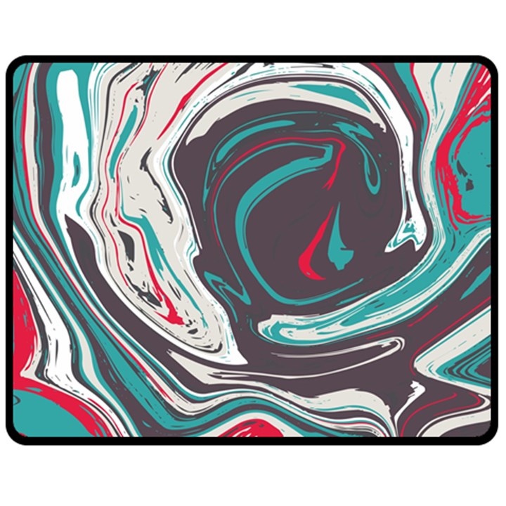 Vector Vivid Marble Pattern 1 Double Sided Fleece Blanket (Medium) 