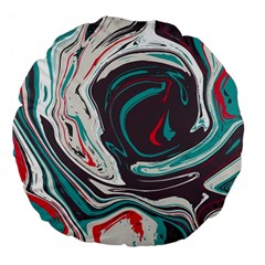 Vector Vivid Marble Pattern 1 Large 18  Premium Flano Round Cushions by goljakoff