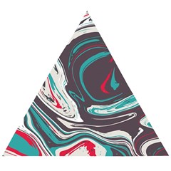 Vector Vivid Marble Pattern 1 Wooden Puzzle Triangle by goljakoff