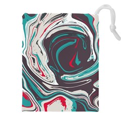 Vector Vivid Marble Pattern 1 Drawstring Pouch (4xl) by goljakoff