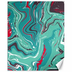 Green Vivid Marble Pattern 2 Canvas 16  X 20  by goljakoff