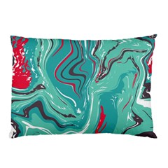 Green Vivid Marble Pattern 2 Pillow Case by goljakoff