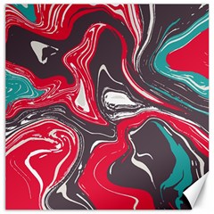 Red Vivid Marble Pattern 3 Canvas 16  X 16  by goljakoff