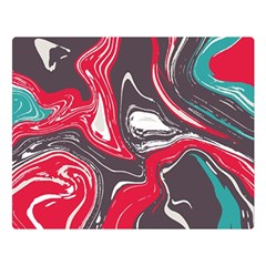 Red Vivid Marble Pattern 3 Double Sided Flano Blanket (large)  by goljakoff