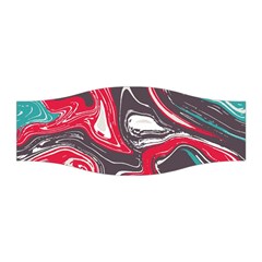 Red Vivid Marble Pattern 3 Stretchable Headband by goljakoff