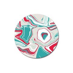 Vivid Marble Pattern Magnet 3  (round) by goljakoff