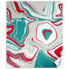 Vivid Marble Pattern Canvas 8  X 10  by goljakoff