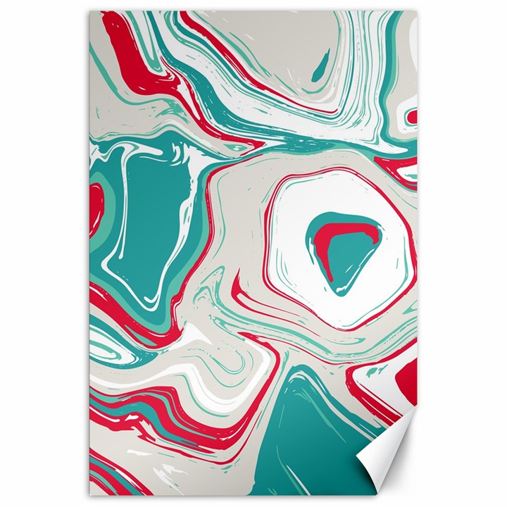 Vivid Marble Pattern Canvas 20  x 30 