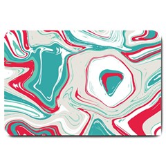 Vivid Marble Pattern Large Doormat  by goljakoff