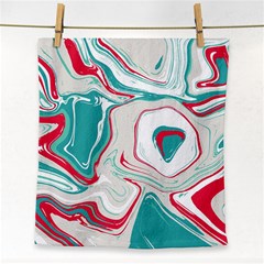 Vivid Marble Pattern Face Towel by goljakoff