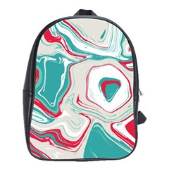 Vivid Marble Pattern School Bag (large) by goljakoff