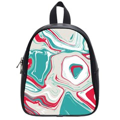 Vivid Marble Pattern School Bag (small) by goljakoff