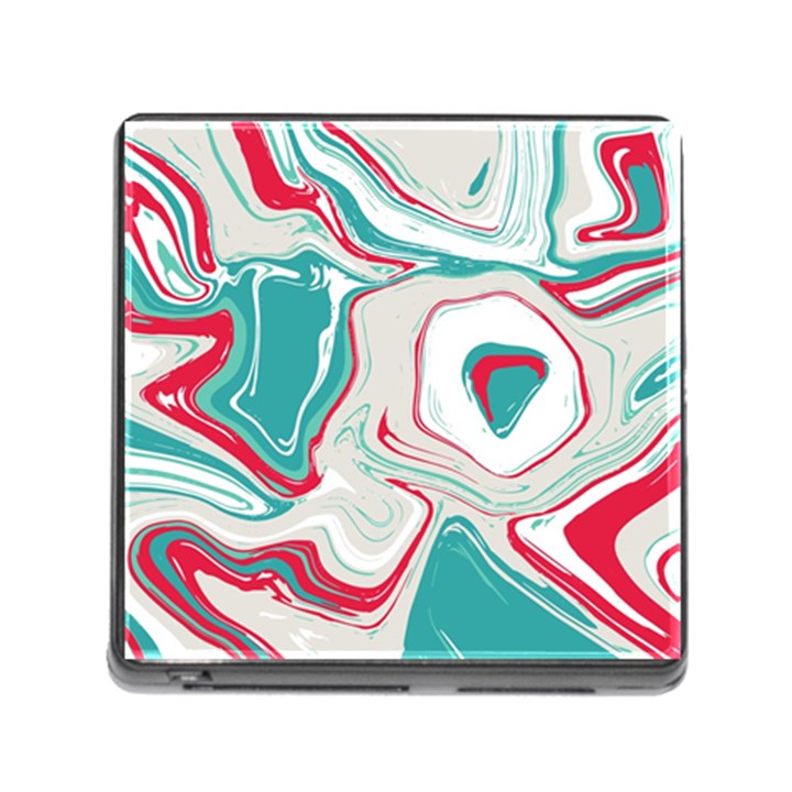 Vivid Marble Pattern Memory Card Reader (Square 5 Slot)