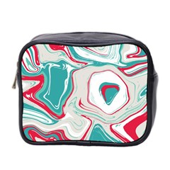 Vivid Marble Pattern Mini Toiletries Bag (two Sides) by goljakoff