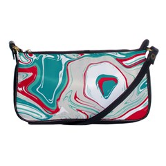 Vivid Marble Pattern Shoulder Clutch Bag by goljakoff