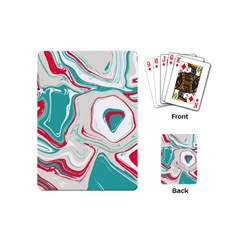 Vivid Marble Pattern Playing Cards Single Design (mini) by goljakoff