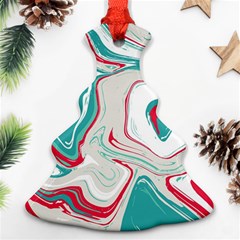 Vivid Marble Pattern Ornament (christmas Tree)  by goljakoff