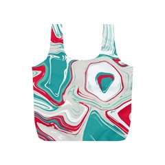 Vivid Marble Pattern Full Print Recycle Bag (s) by goljakoff