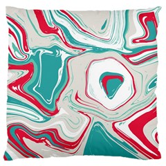 Vivid Marble Pattern Large Flano Cushion Case (one Side) by goljakoff