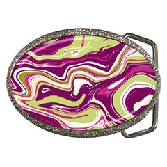 Purple Vivid Marble Pattern Belt Buckles by goljakoff