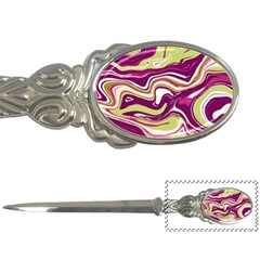 Purple Vivid Marble Pattern Letter Opener by goljakoff