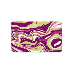 Purple Vivid Marble Pattern Magnet (name Card) by goljakoff