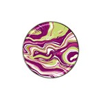 Purple Vivid Marble Pattern Hat Clip Ball Marker (4 pack) Front