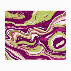 Purple Vivid Marble Pattern Small Glasses Cloth by goljakoff