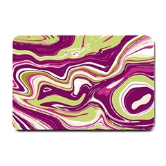 Purple Vivid Marble Pattern Small Doormat  by goljakoff