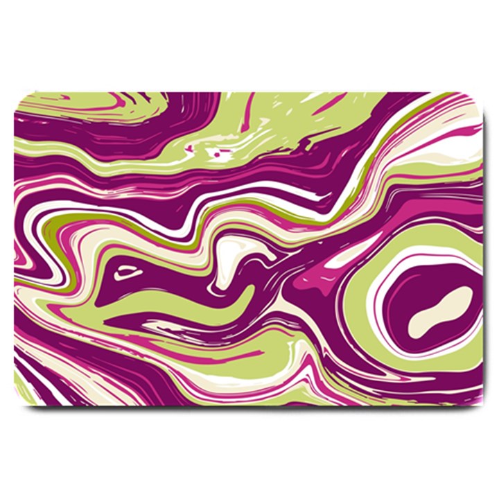 Purple Vivid Marble Pattern Large Doormat 