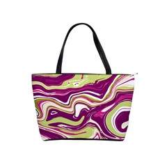 Purple Vivid Marble Pattern Classic Shoulder Handbag by goljakoff