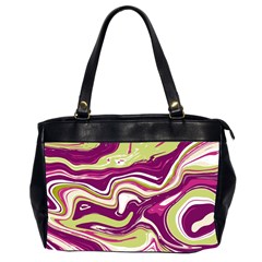 Purple Vivid Marble Pattern Oversize Office Handbag (2 Sides) by goljakoff