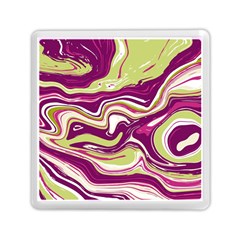 Purple Vivid Marble Pattern Memory Card Reader (square) by goljakoff