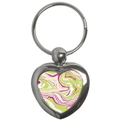 Vector Vivid Marble Pattern 6 Key Chain (heart) by goljakoff